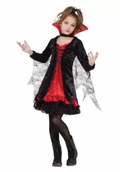 Fun World Vampire Web Costume For Girls