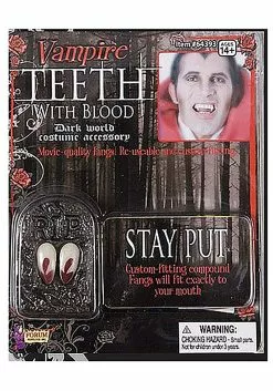 Forum Novelties, Inc Vampire Teeth With Blood Accessory