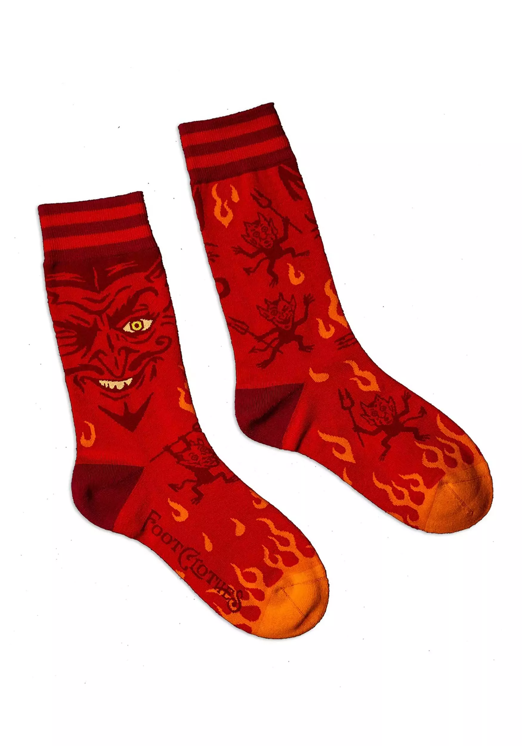 FootClothes Vintage Devil Crew Socks 1 FootClothes Vintage Devil Crew Socks