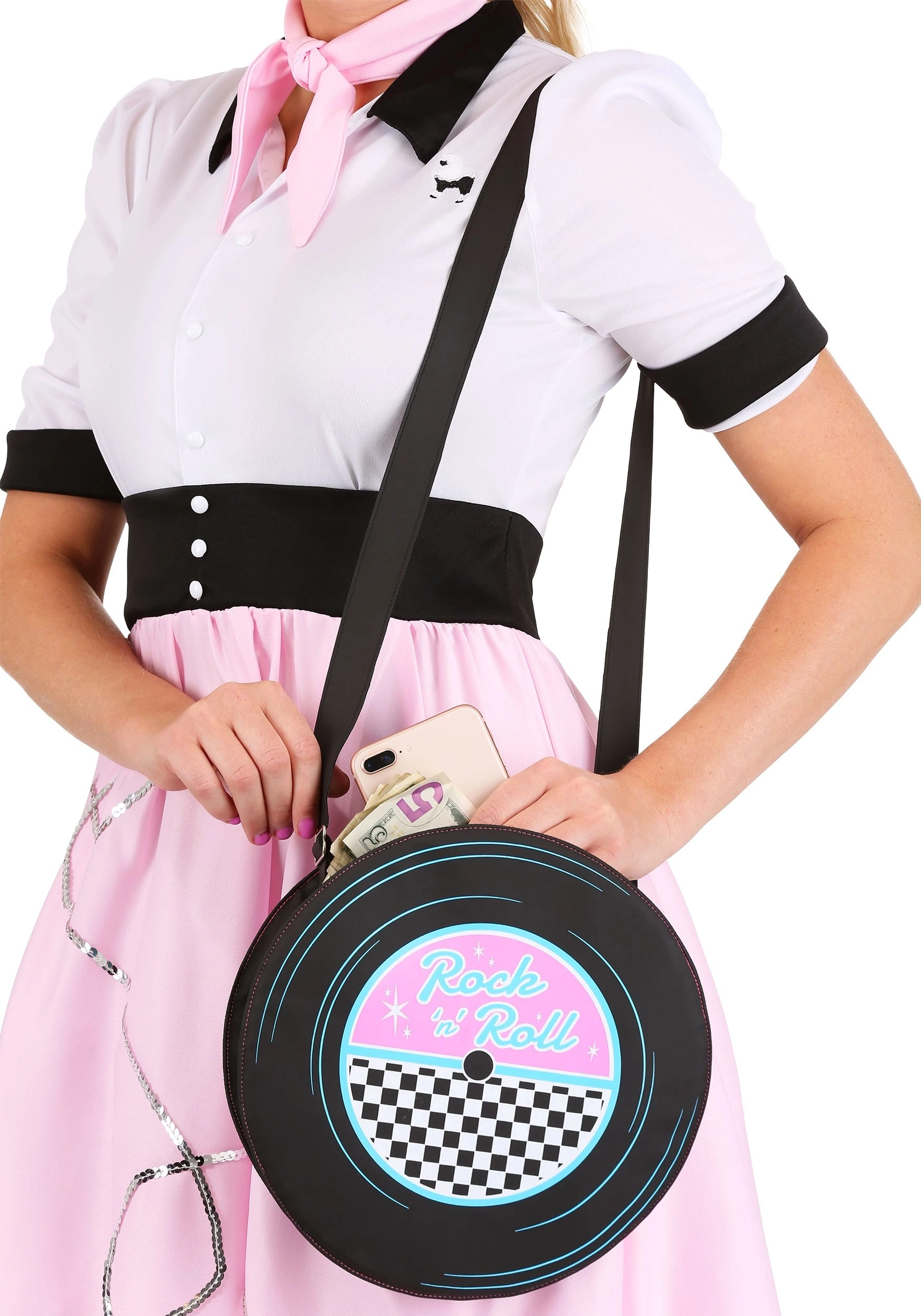 Fun Costumes Vinyl Record Handbag 1 Fun Costumes Vinyl Record Handbag