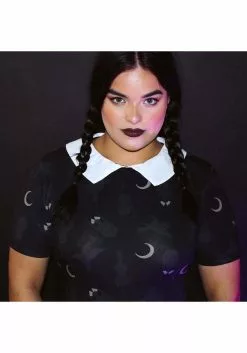 Women's Cakeworthy Wednesday Addams Dress 7 Women's Cakeworthy Wednesday Addams Dress -Scary Costumes store wednesday addams dress alt 3