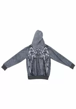 Elope Weeping Angel Men's Full Zip-Up Hoodie 10 Elope Weeping Angel Men's Full Zip-Up Hoodie -Scary Costumes store weeping angel mens full zip up hoodie alt 4