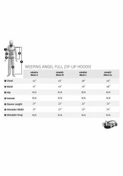 Elope Weeping Angel Men's Full Zip-Up Hoodie 11 Elope Weeping Angel Men's Full Zip-Up Hoodie -Scary Costumes store weeping angel mens full zip up hoodie alt 5
