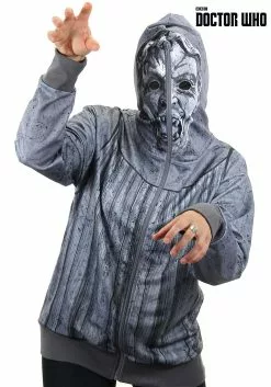 Elope Weeping Angel Men's Full Zip-Up Hoodie