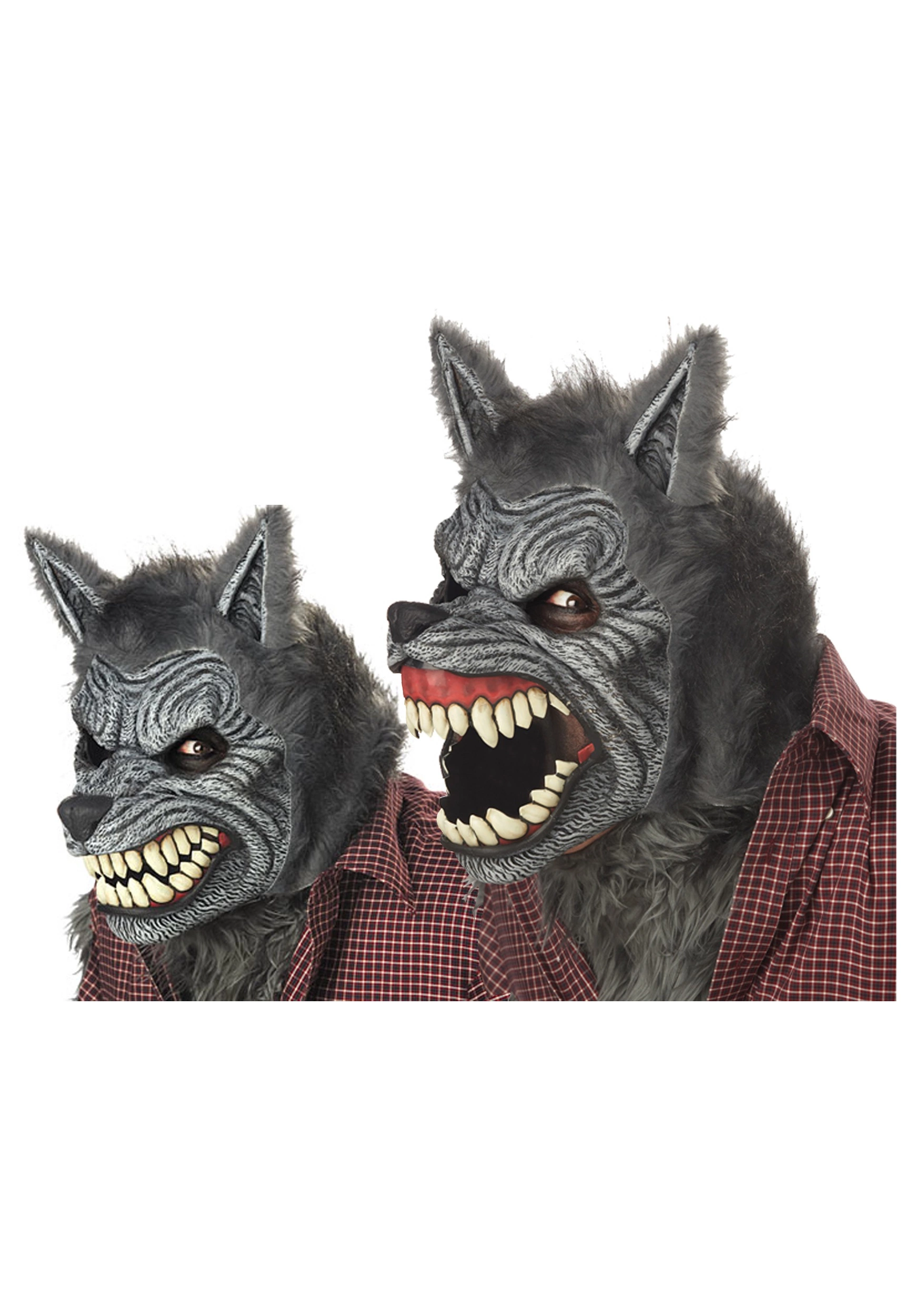 California Costume Collection Grey Werewolf Ani-Motion Mask 1 California Costume Collection Grey Werewolf Ani-Motion Mask