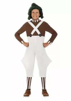 Jerry Leigh Willy Wonka Oompa Loompa Costume For Kids