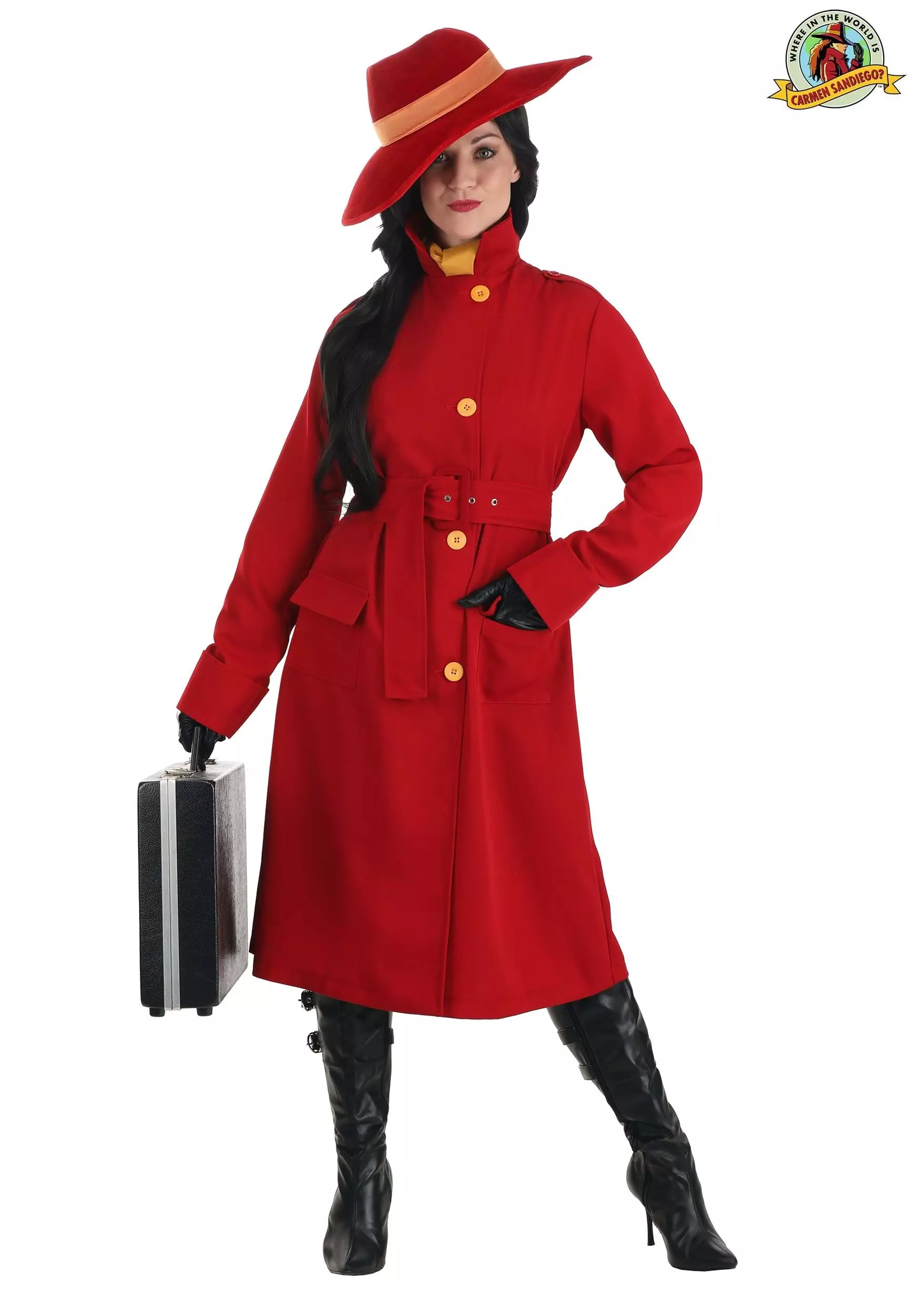 Fun Costumes Authentic Carmen Sandiego Costume For Women 1 Fun Costumes Authentic Carmen Sandiego Costume For Women