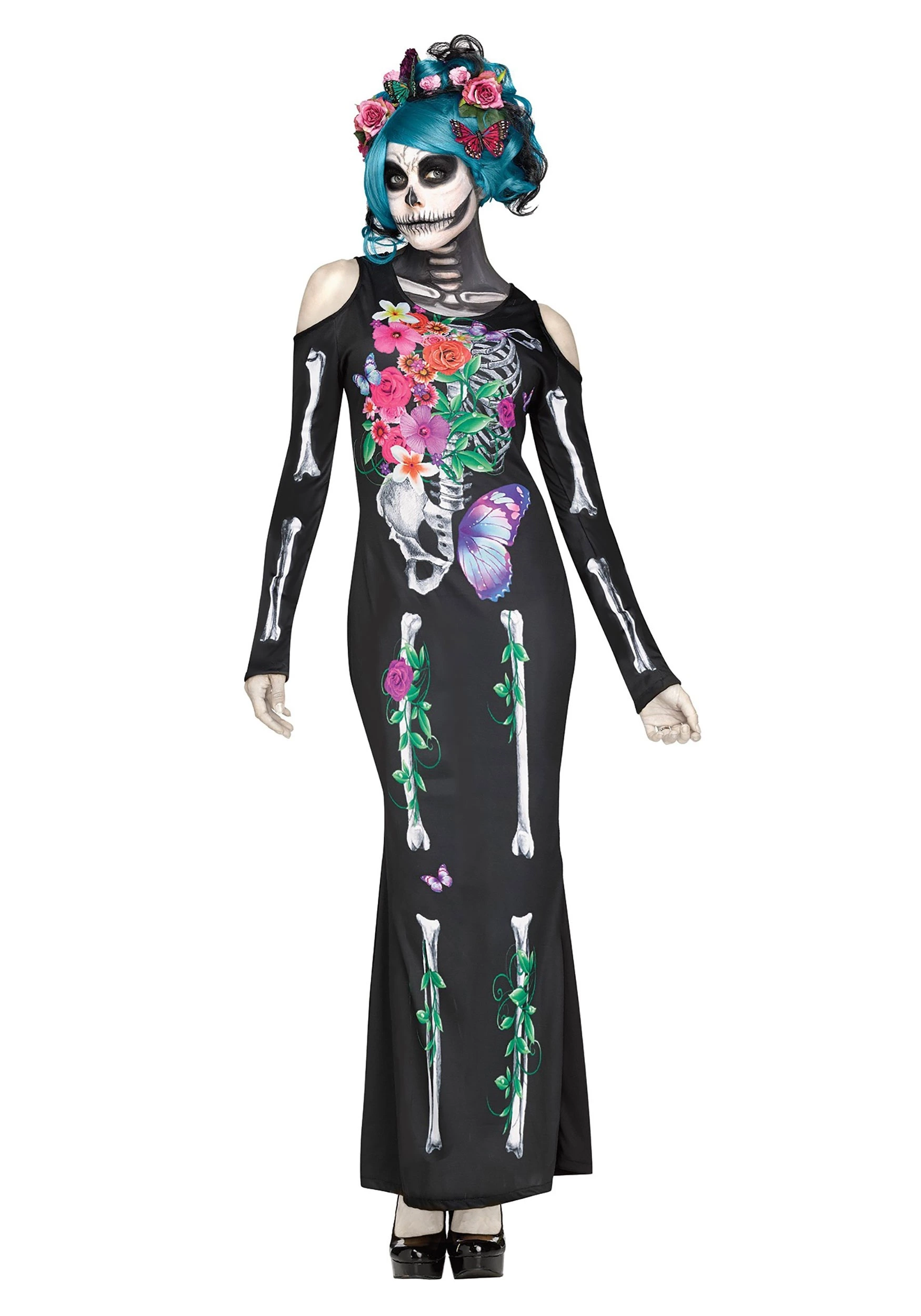 Fun World Womens Beautiful Bones Costume 1 Fun World Womens Beautiful Bones Costume