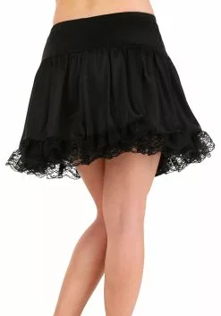 Fun Costumes Black Lace Petticoat W/ Tulle 5 Fun Costumes Black Lace Petticoat W/ Tulle -Scary Costumes store womens black lace petticoat 3