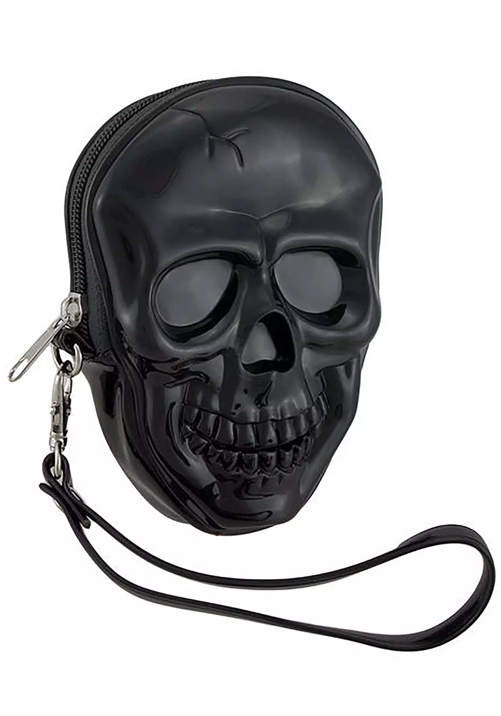 Comeco Women's Black Skull Wristlet Accessory 1 Comeco Women's Black Skull Wristlet Accessory