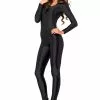LEG AVENUE Black Spandex Women's Catsuit Costume