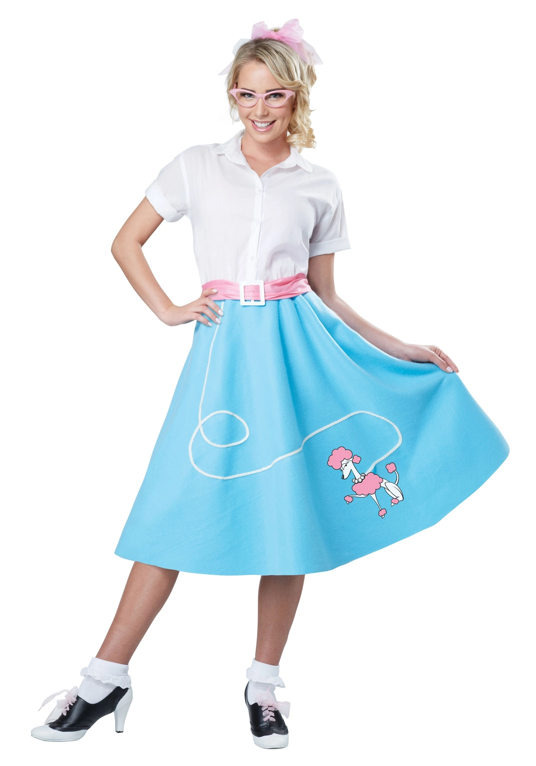 California Costume Collection Womens Blue 50's Poodle Skirt Costume 1 California Costume Collection Womens Blue 50's Poodle Skirt Costume