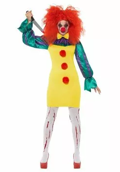 Smiffys Women's Classic Horror Clown Costume