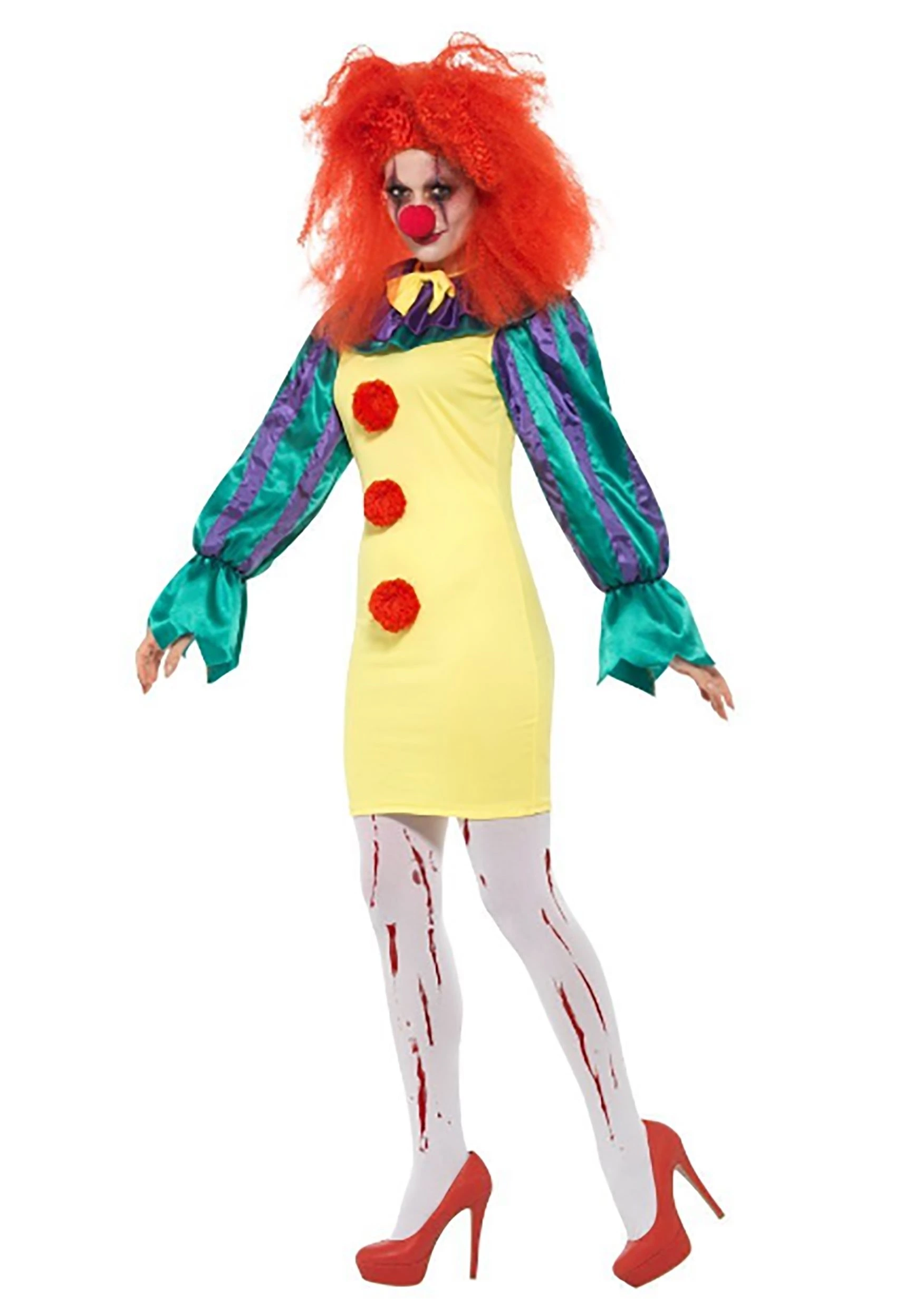 Smiffys Women's Classic Horror Clown Costume 2 Smiffys Women's Classic Horror Clown Costume - Image 2