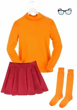 Jerry Leigh Classic Scooby-Doo Velma Costume For Women 16 Jerry Leigh Classic Scooby-Doo Velma Costume For Women -Scary Costumes store womens classic scooby doo velma costume alt 6