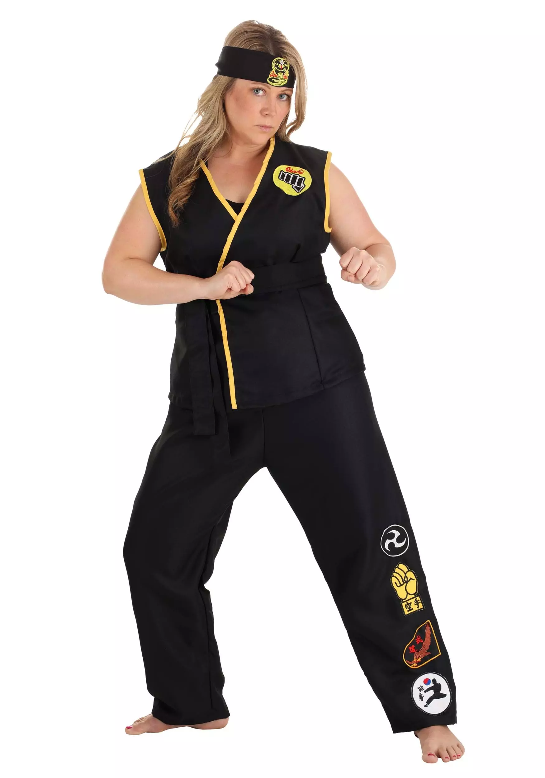 Fun Costumes Cobra Kai Costume For Women 2 Fun Costumes Cobra Kai Costume For Women - Image 2