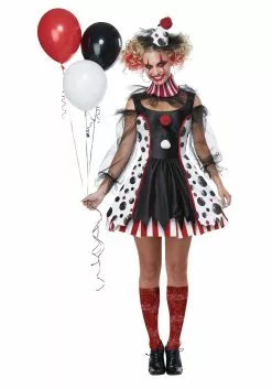 California Costume Collection Creepy Clown Costume For Women