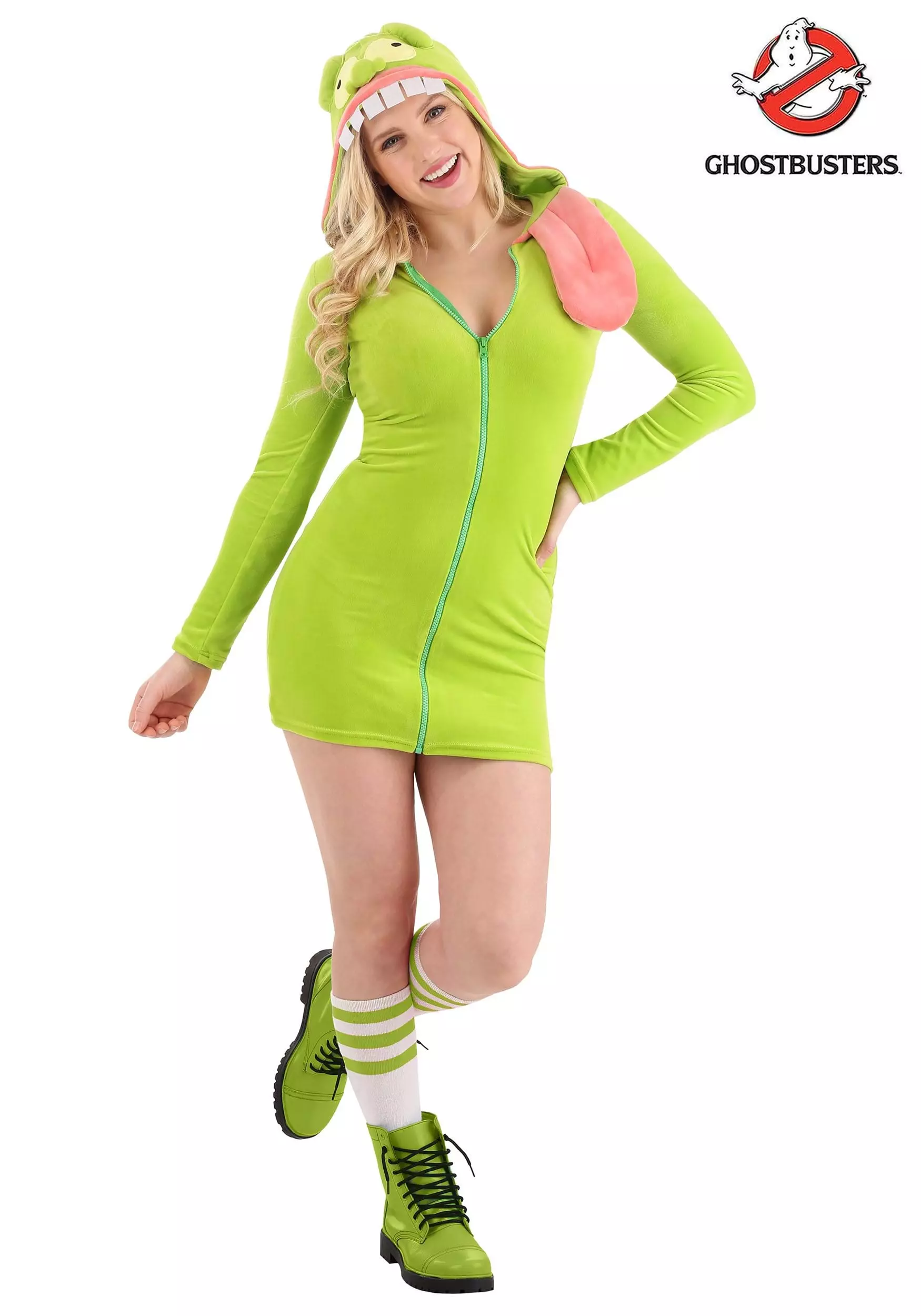 Fun Costumes Ghostbusters Slimer Hoodie Women's Costume 1 Fun Costumes Ghostbusters Slimer Hoodie Women's Costume