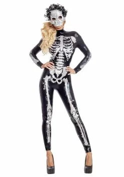 Party King Glamorous Skeletal Beauty Women's Costume