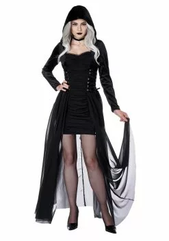 California Costume Collection Gothic Hooded Costume Dress For Women