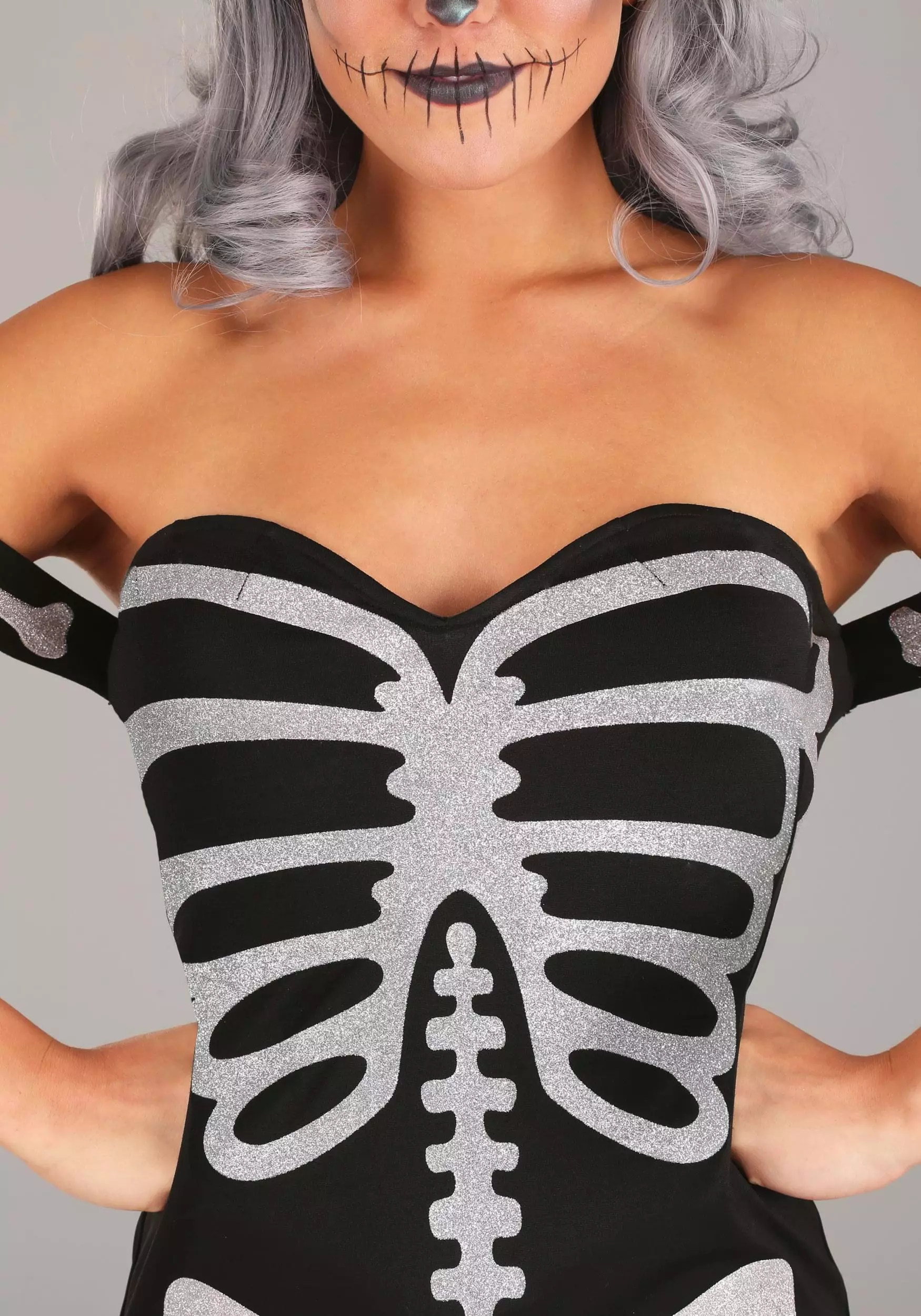 Armada High Fashion Skeleton Costume For Women 3 Armada High Fashion Skeleton Costume For Women - Image 3