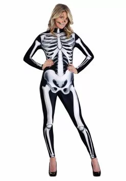 Armada Skeleton Jumpsuit Costume For Women