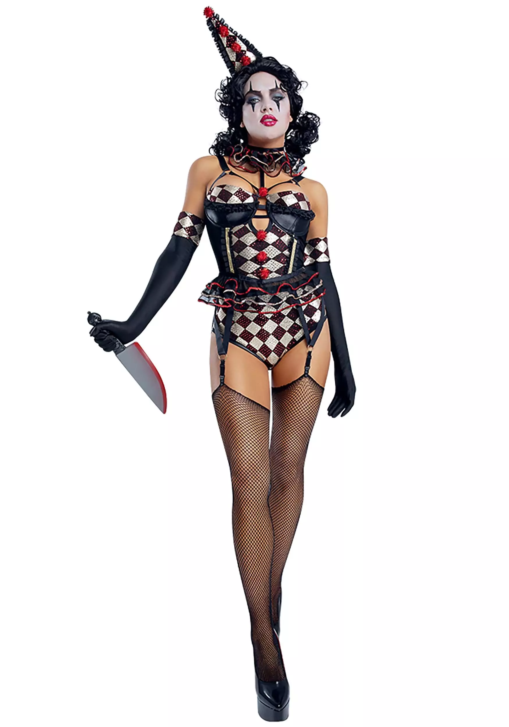 Starline, LLC. Sexy Killer Clown Costume For Women 1 Starline, LLC. Sexy Killer Clown Costume For Women