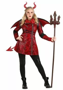 Fun Costumes Leather Devil Costume For Women