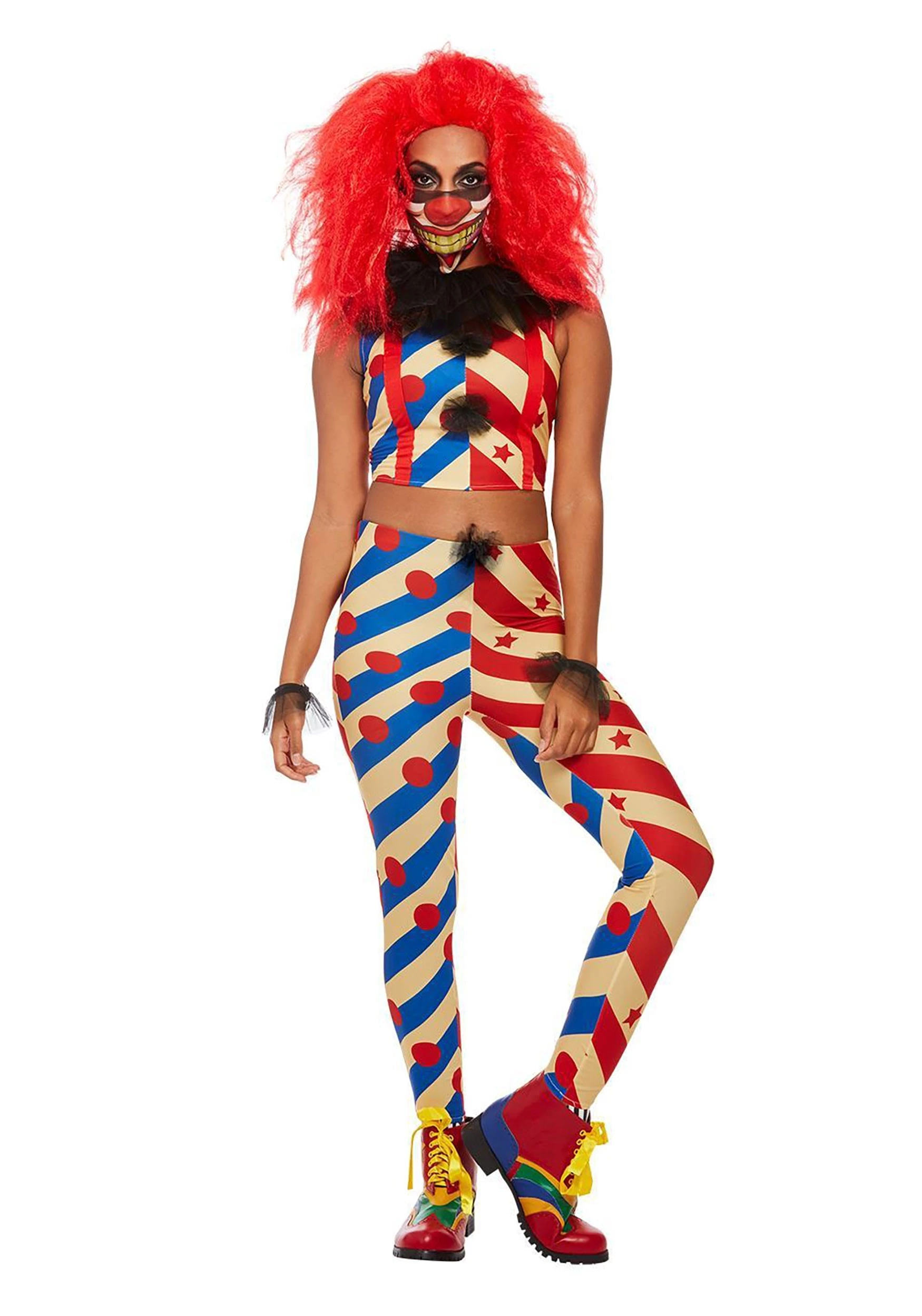 Smiffys Woman's Malicious Clown Costume 2 Smiffys Woman's Malicious Clown Costume - Image 2
