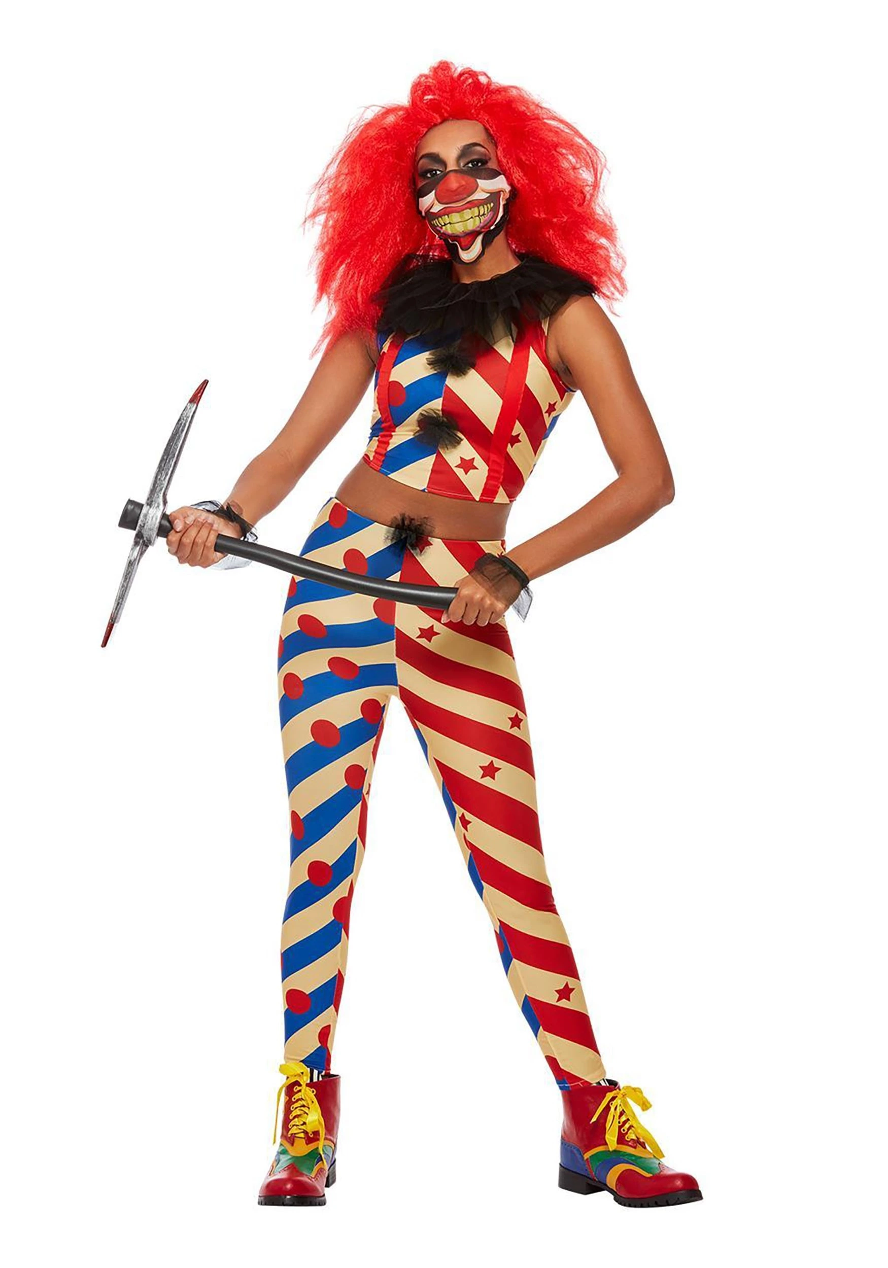 Smiffys Woman's Malicious Clown Costume 1 Smiffys Woman's Malicious Clown Costume