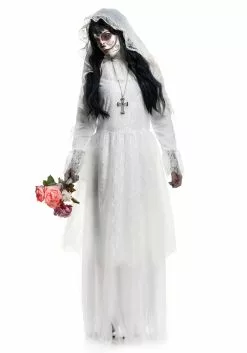 Charades Womens Nightshade Bride Costume