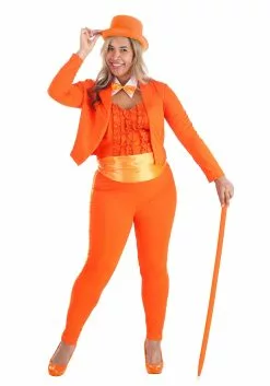 Fun Costumes Orange Tuxedo Costume For Women 6 Fun Costumes Orange Tuxedo Costume For Women -Scary Costumes store womens orange tuxedo costume alt 2