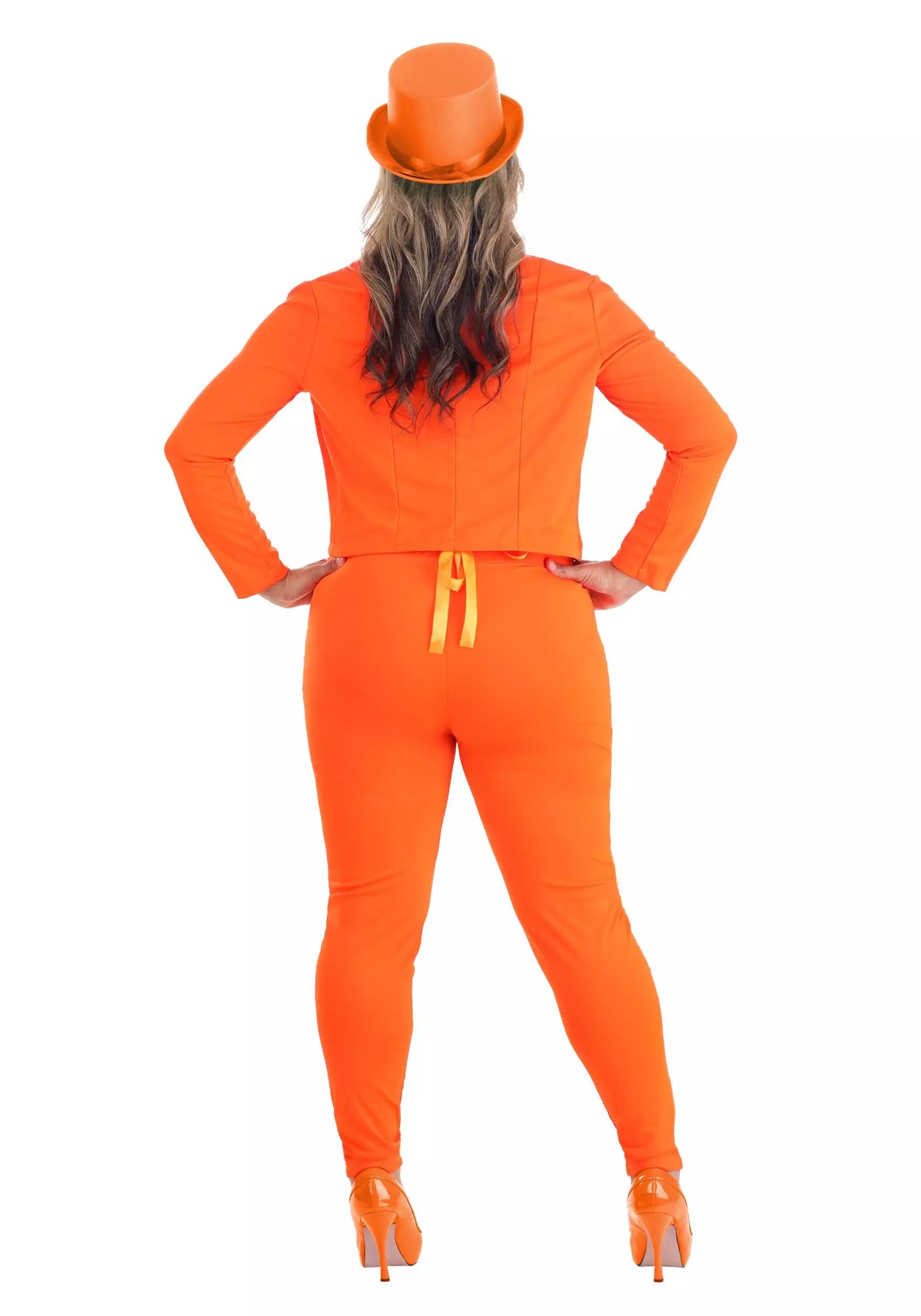 Fun Costumes Orange Tuxedo Costume For Women 4 Fun Costumes Orange Tuxedo Costume For Women - Image 4