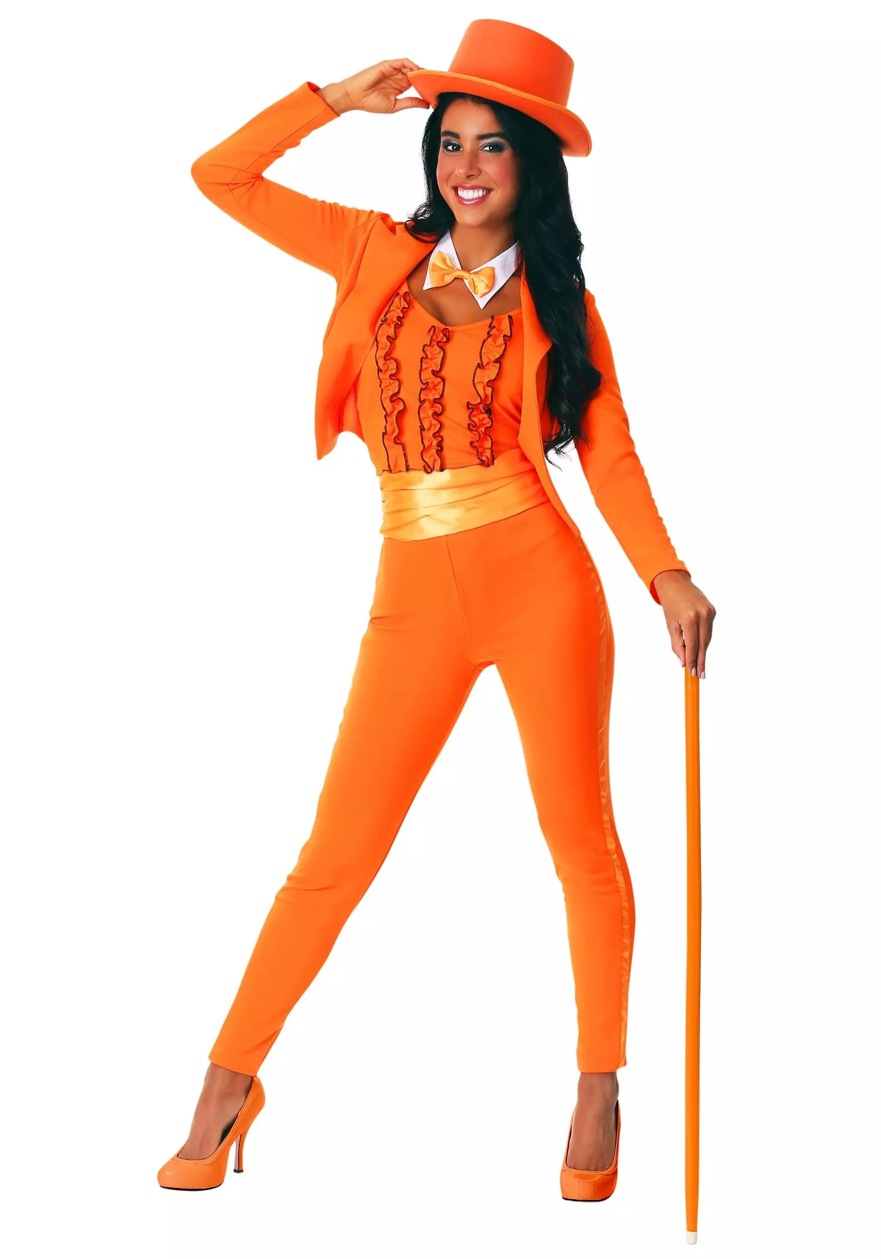 Fun Costumes Orange Tuxedo Costume For Women 1 Fun Costumes Orange Tuxedo Costume For Women