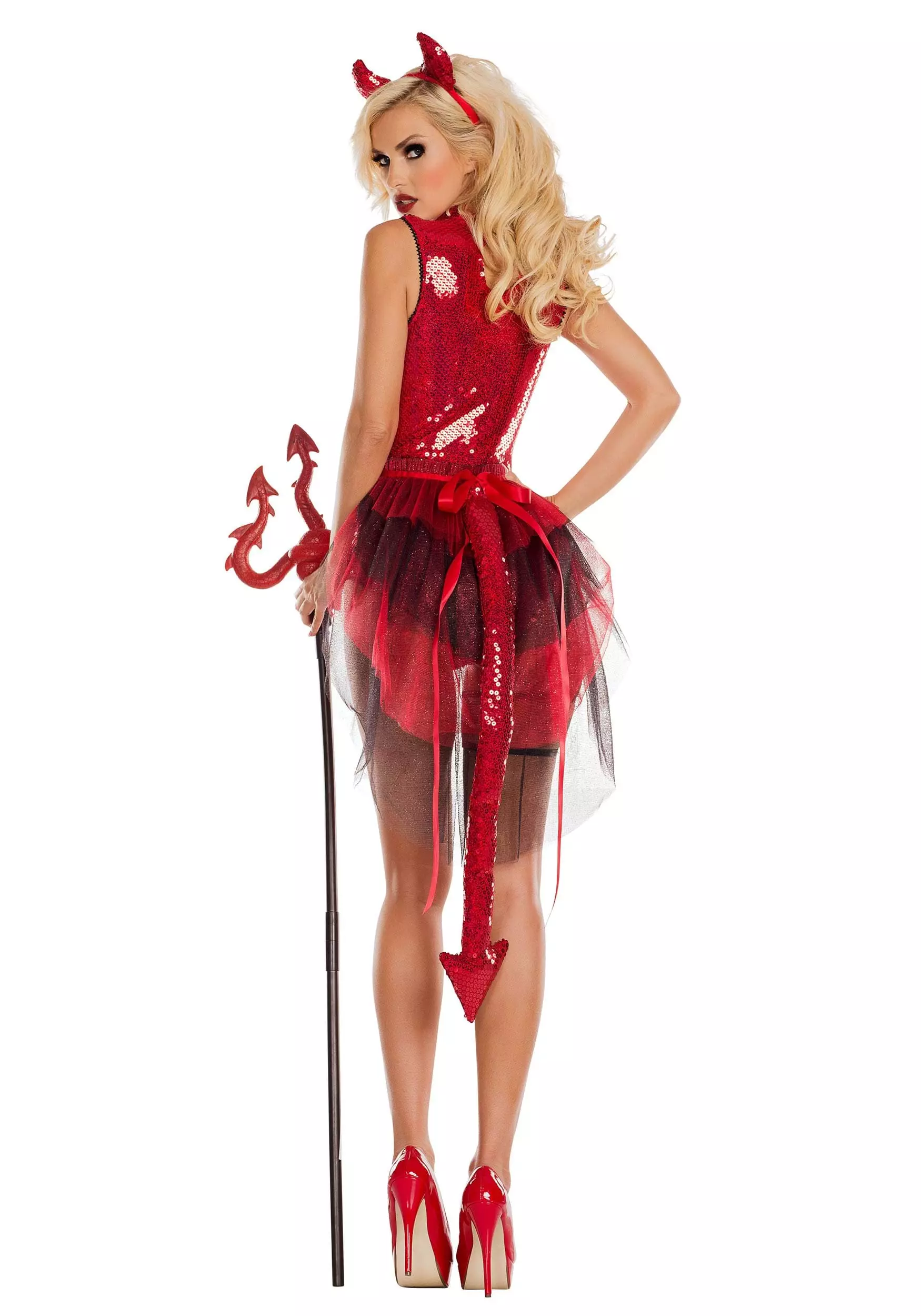 Party King Pentagram Devil Costume For Women 2 Party King Pentagram Devil Costume For Women - Image 2