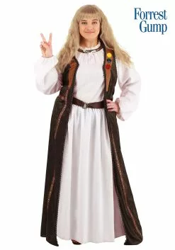 Boloparty Forrest Gump Jenny Curran Plus Size Costume For Women