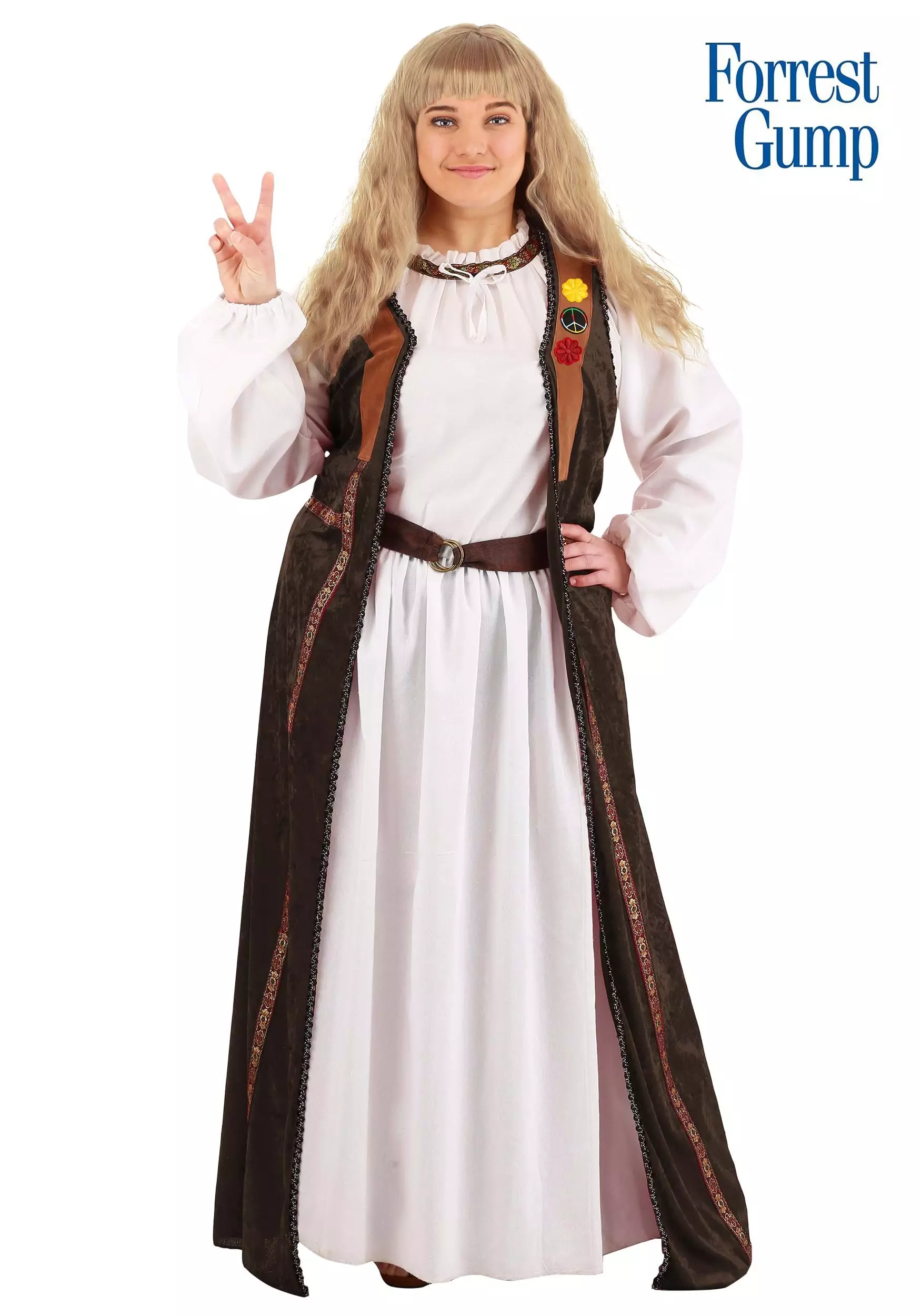 Boloparty Forrest Gump Jenny Curran Plus Size Costume For Women 1 Boloparty Forrest Gump Jenny Curran Plus Size Costume For Women