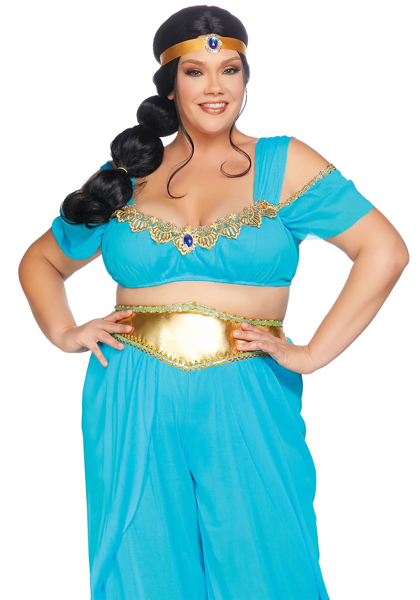 LEG AVENUE Women's Plus Size Sexy Desert Princess Costume 2 LEG AVENUE Women's Plus Size Sexy Desert Princess Costume - Image 2