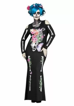 Fun World Womens Plus Size Beautiful Bones Costume