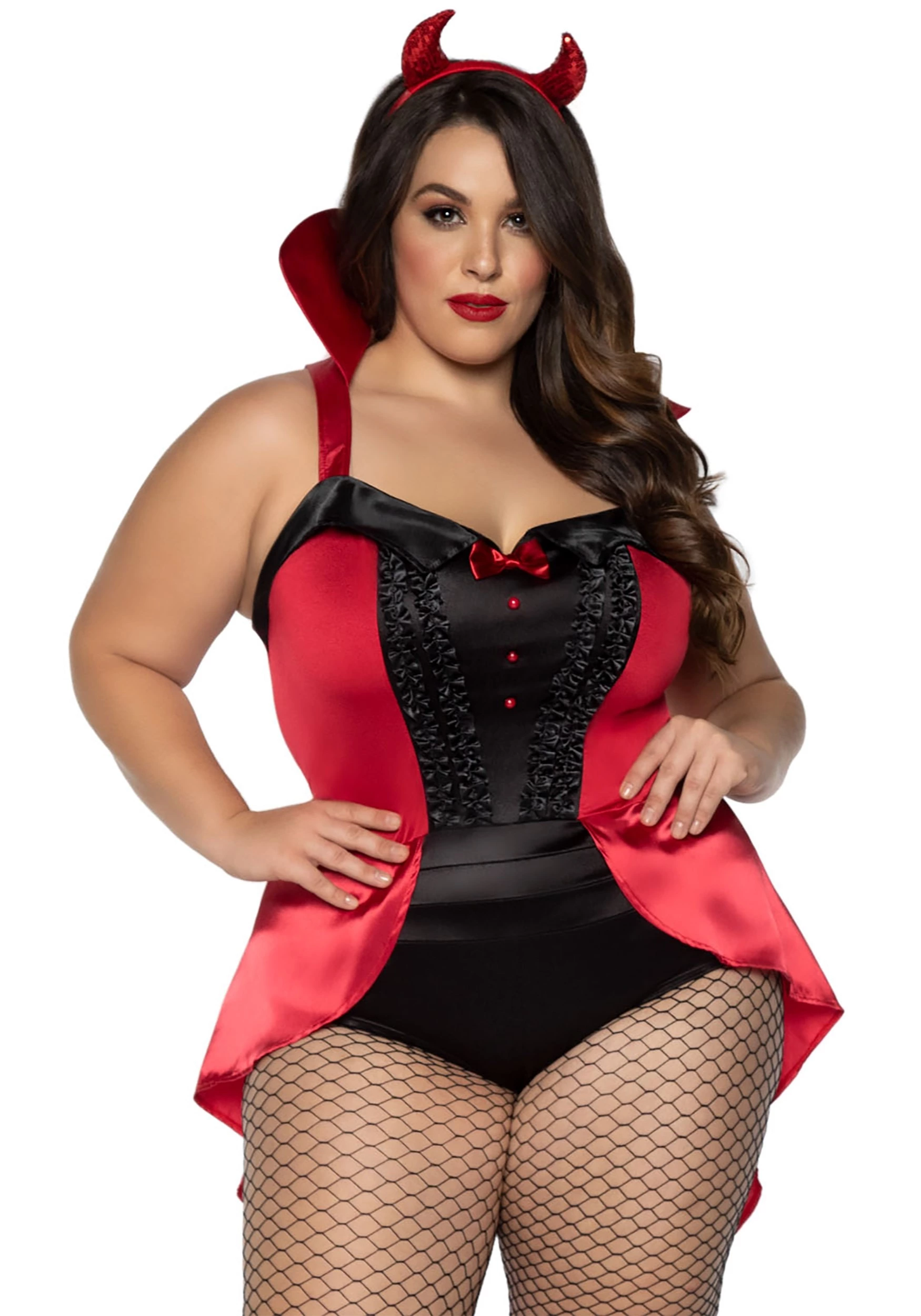 LEG AVENUE Women's Plus Size Devilish Darling Costume 1 LEG AVENUE Women's Plus Size Devilish Darling Costume