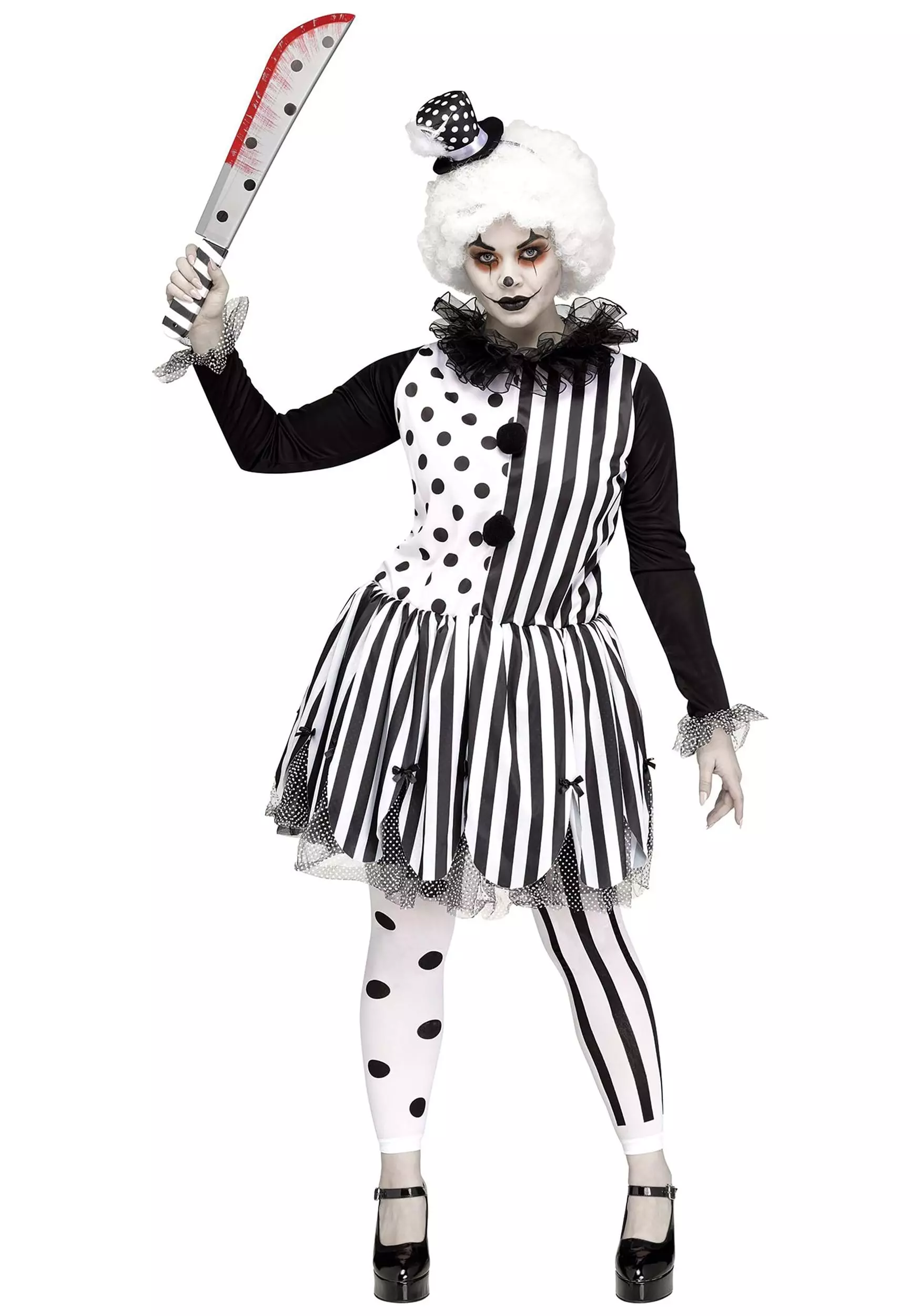Fun World Women's Killer Clown Plus Size Costume 1 Fun World Women's Killer Clown Plus Size Costume