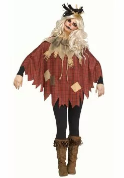 Fun World Plus Size Scarecrow Poncho For Women