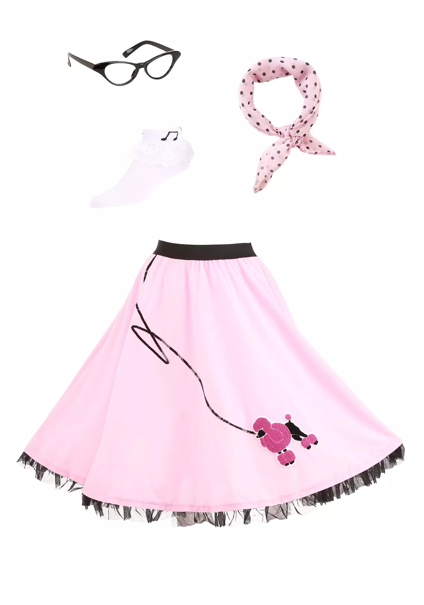 Fun Costumes Plus Size Women's Sock Hop Kit 5 Fun Costumes Plus Size Women's Sock Hop Kit - Image 5
