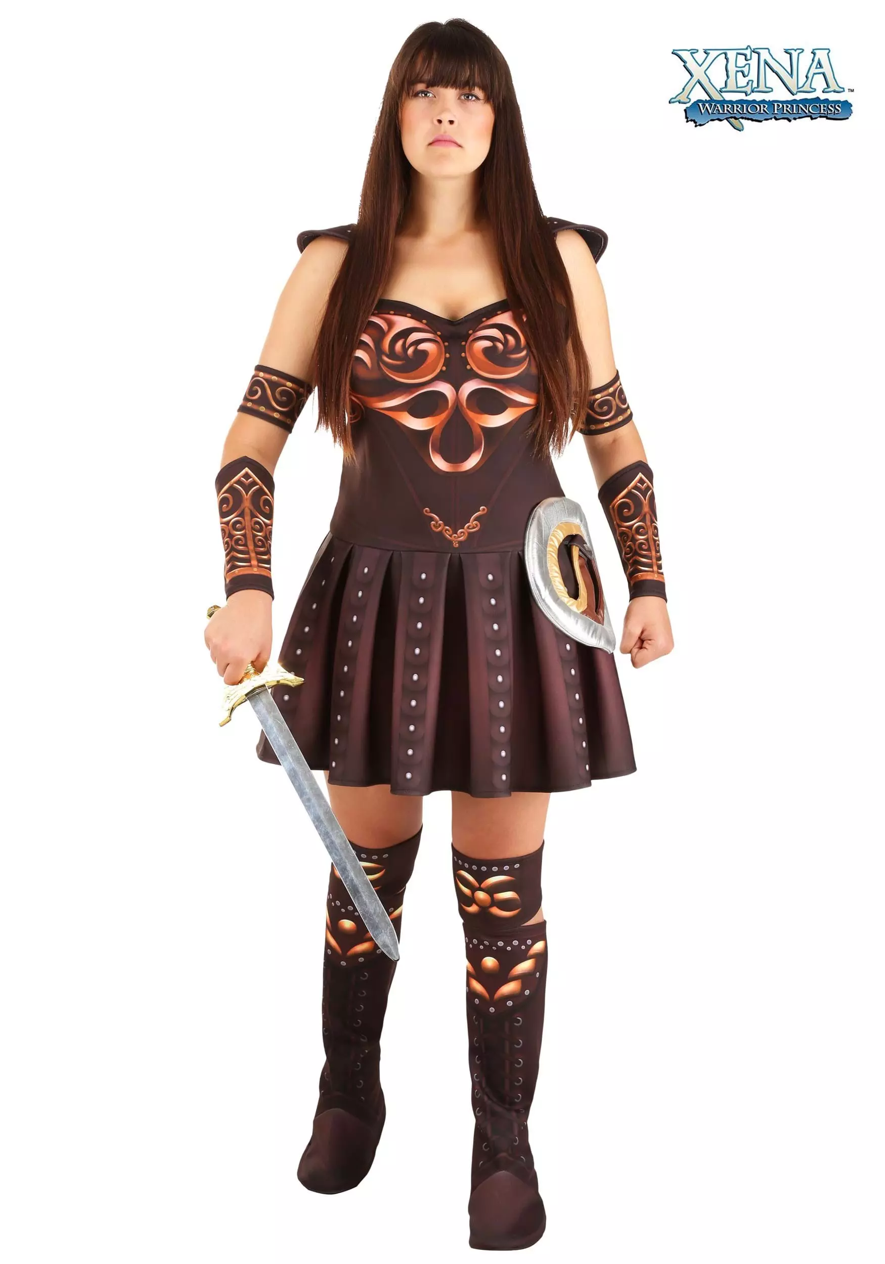 Fun Costumes Plus Size Xena Warrior Princess Costume 1 Fun Costumes Plus Size Xena Warrior Princess Costume