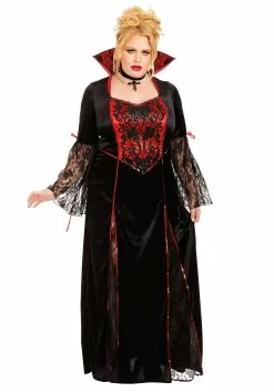 Dreamgirl Plus Size Vampira Costume Dress For Women
