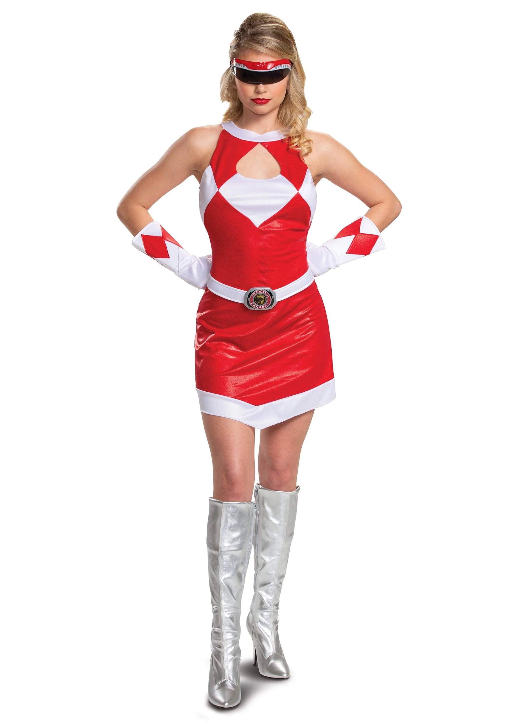 Disguise Women's Power Rangers Deluxe Red Ranger Costume 1 Disguise Women's Power Rangers Deluxe Red Ranger Costume