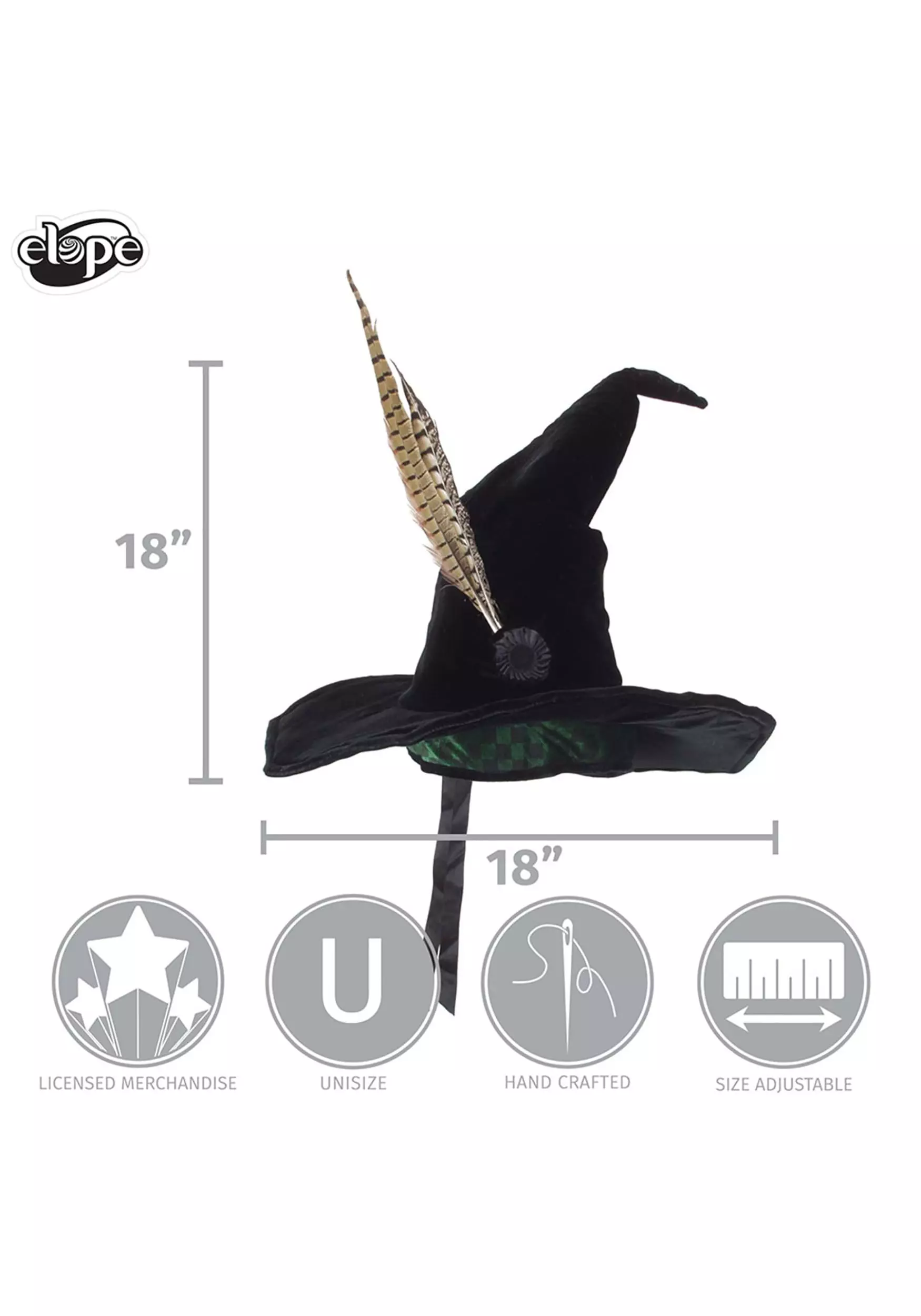 Elope Harry Potter Women's Professor McGonagall Costume Hat 9 Elope Harry Potter Women's Professor McGonagall Costume Hat - Image 9