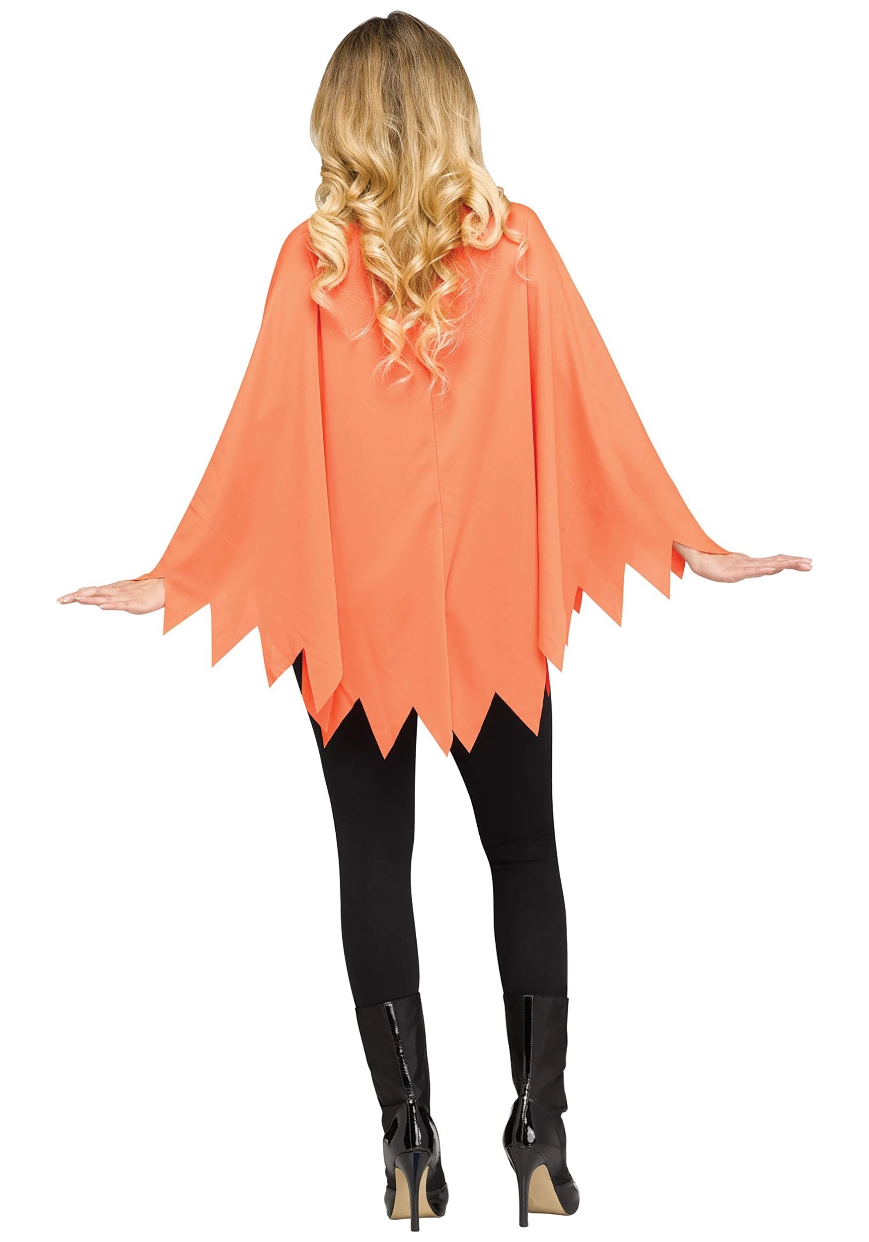 Fun World Pumpkin Poncho Costume For Women 2 Fun World Pumpkin Poncho Costume For Women - Image 2