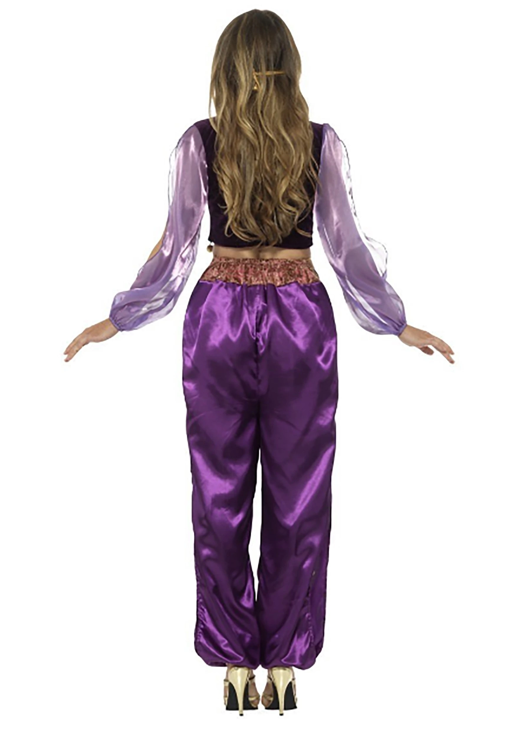 Smiffys Purple Belly Dancer Women's Costume 2 Smiffys Purple Belly Dancer Women's Costume - Image 2