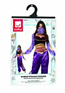 Smiffys Purple Belly Dancer Women's Costume 7 Smiffys Purple Belly Dancer Women's Costume -Scary Costumes store womens purple belly dancer costume alt 3